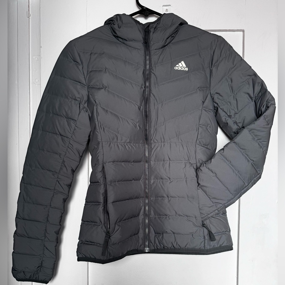 Adidas Down Feather Puffer Jacket - Unique Details!